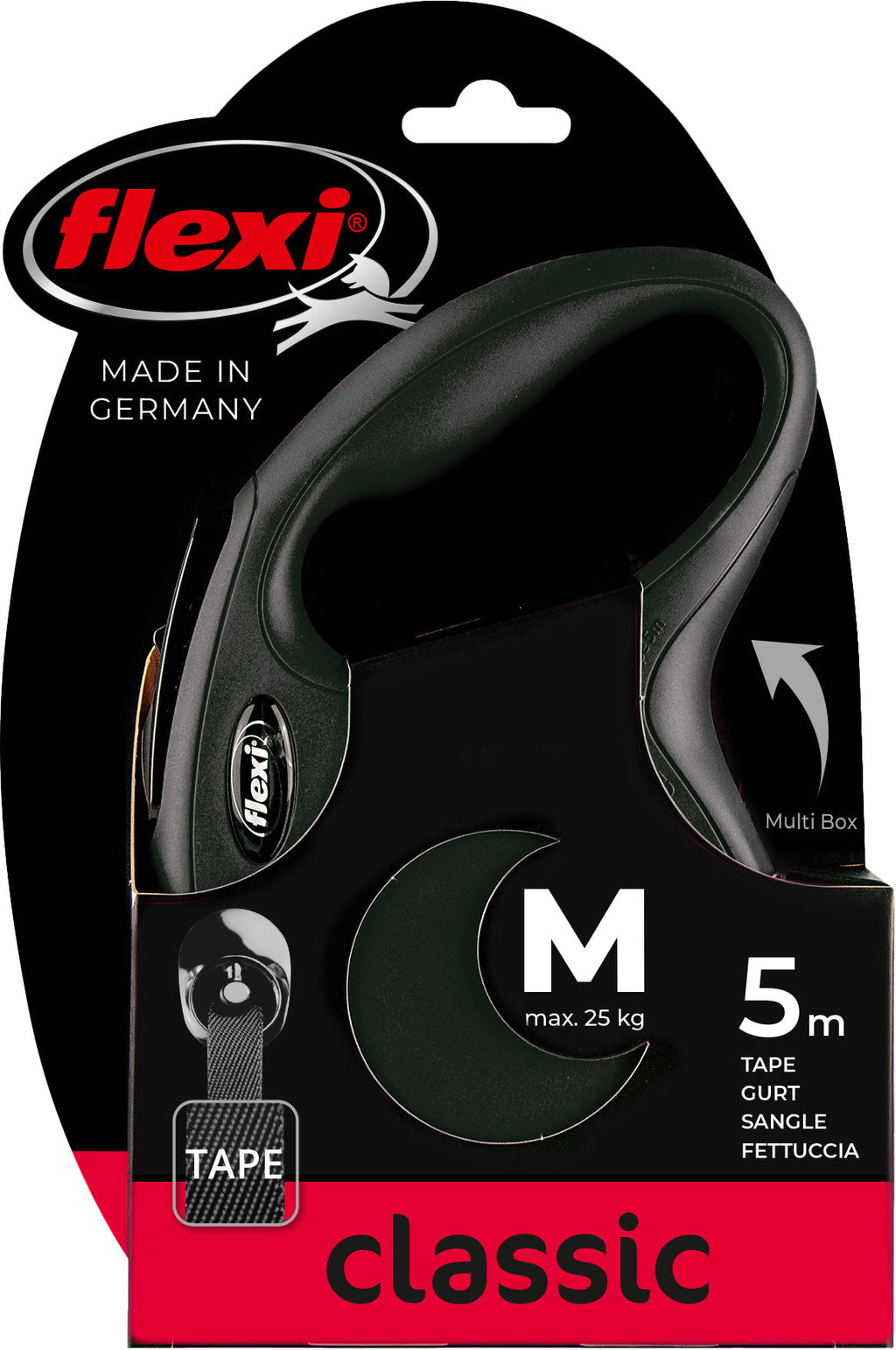 POVODEC Flexi Classic-Tape M 5m/25kg - crn