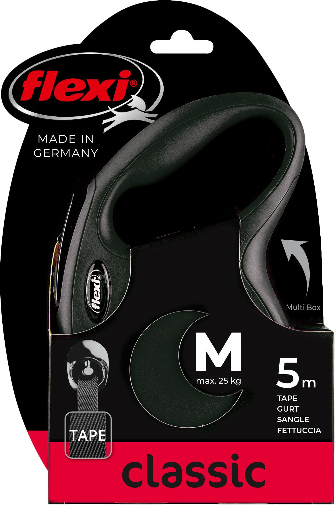 POVODEC Flexi Classic-Tape M 5m/25kg - crn