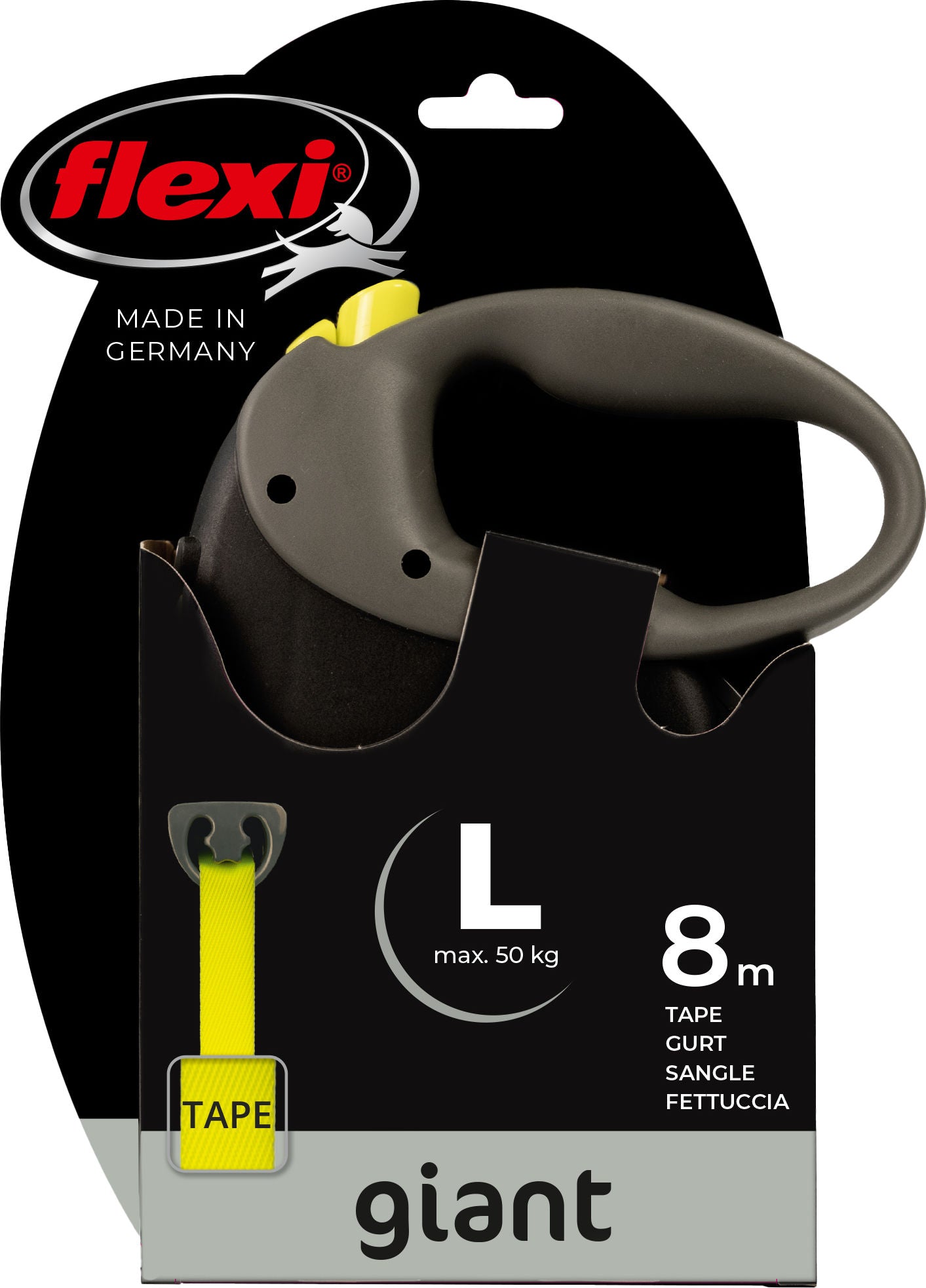 POVODEC Flexi Giant Neon L 8m/50kg