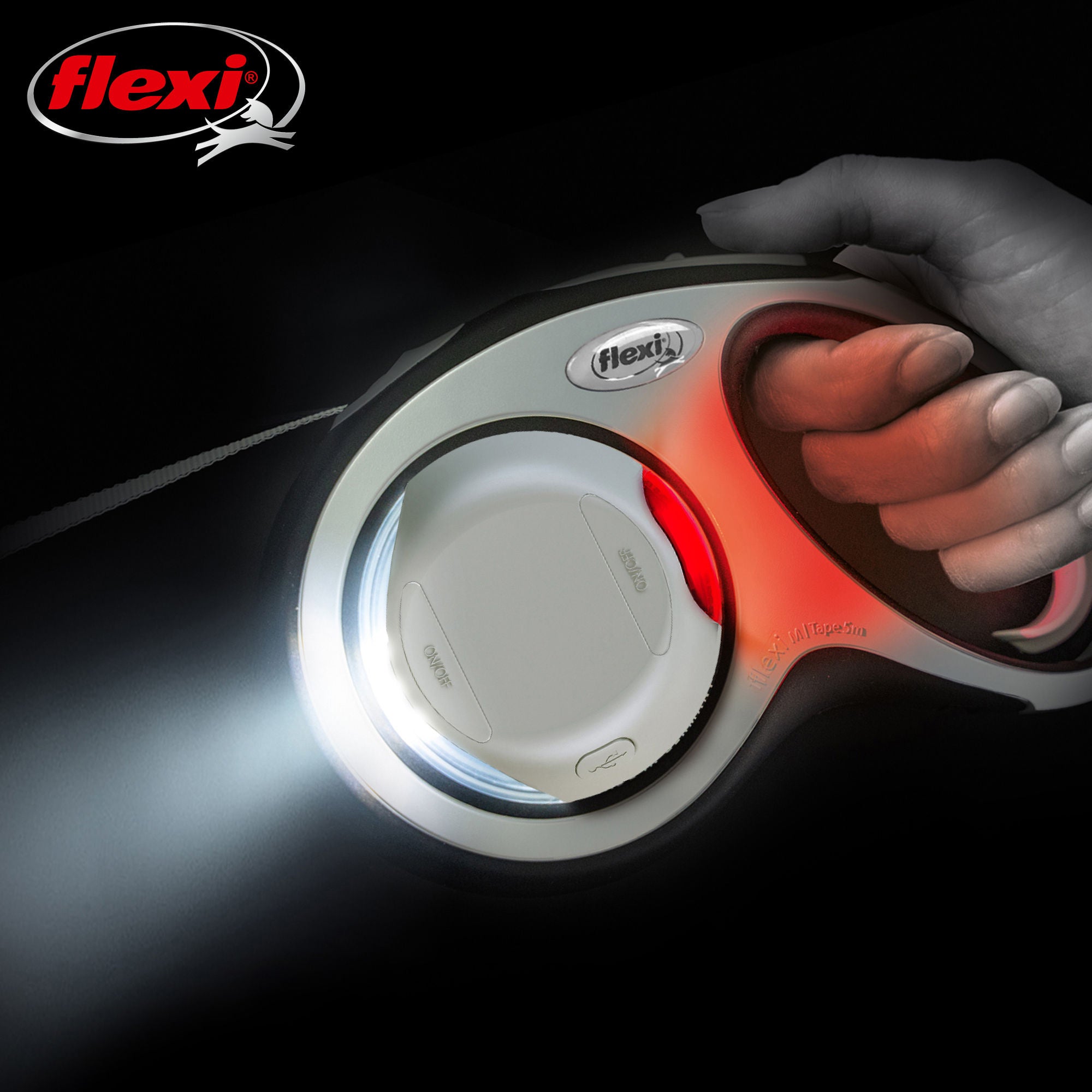 Flexi LED Lighting System z USB-baterijo za S, M & L,siv