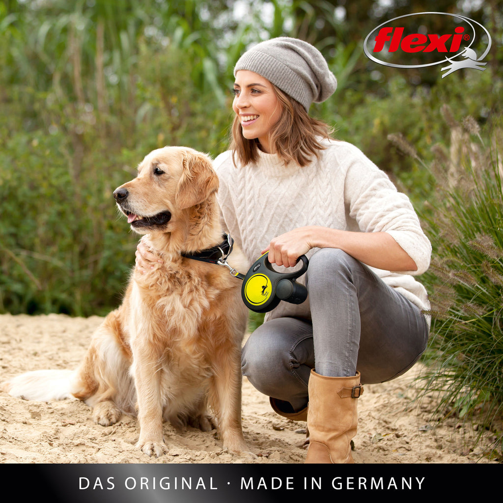 flexi NEON L 5m trak, max 50 kg, neon rumen