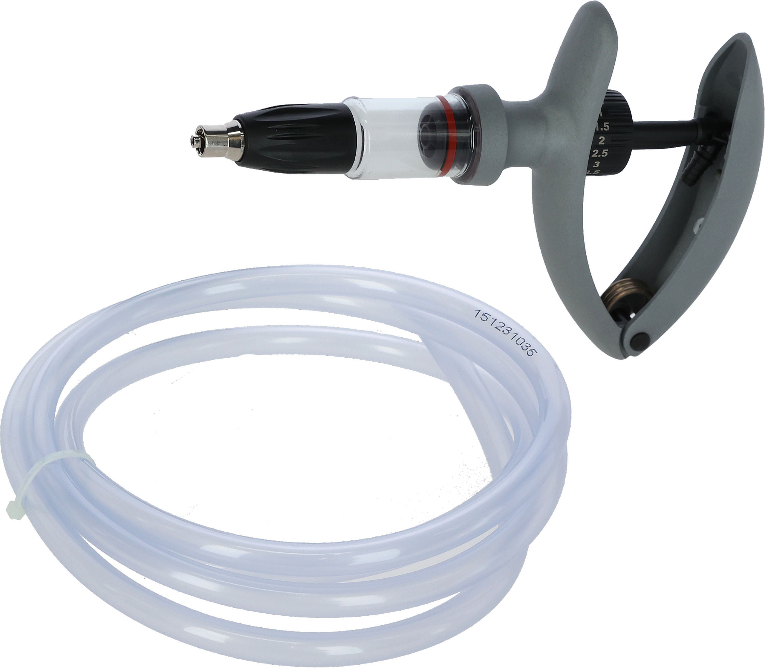 HSW Eco Matic 10 ml različica Luer Lock Injector, 0,5 ml-del