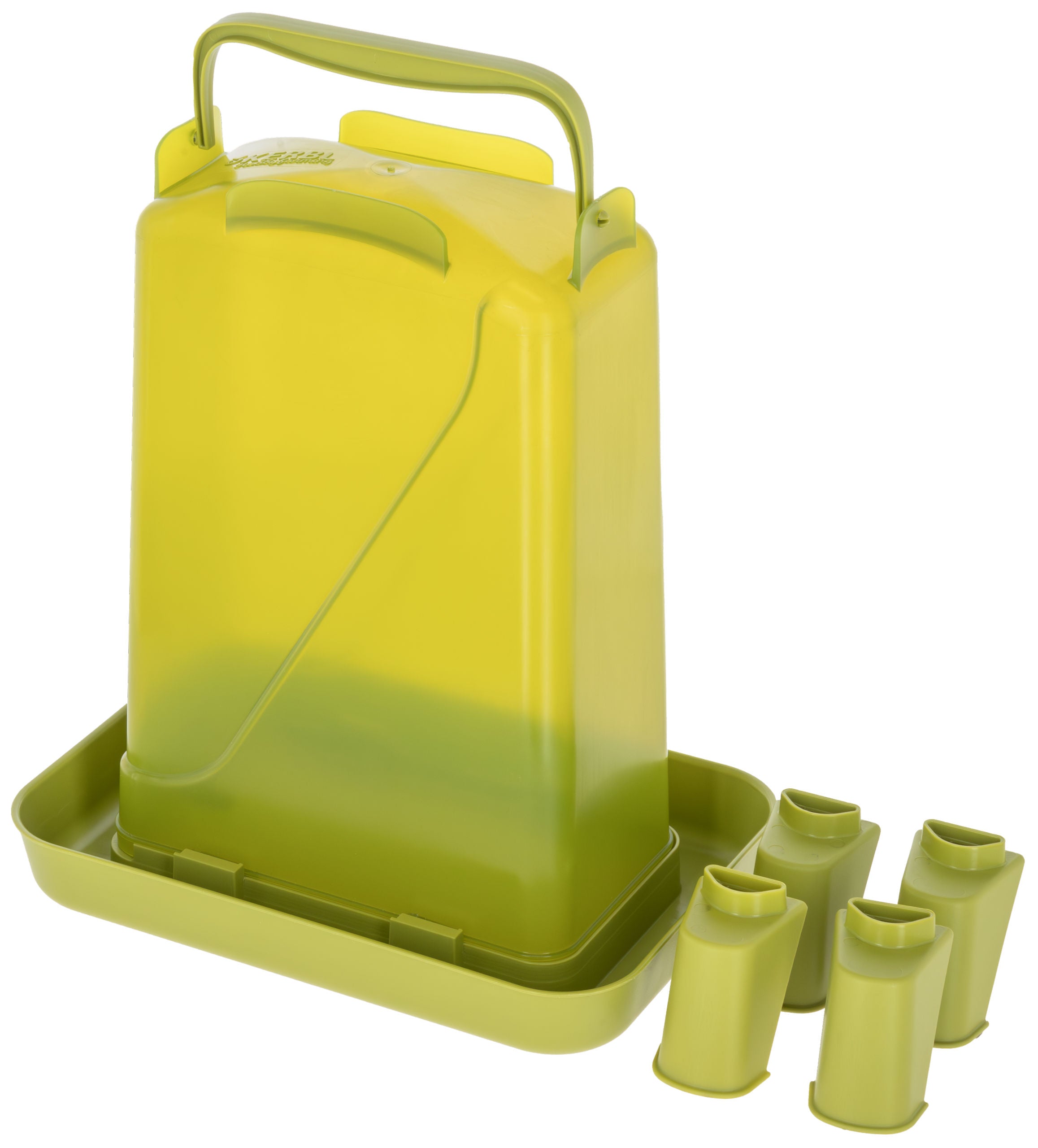 Napajalnik za perutnino 3,5L pravokoten, plastičen, roza
