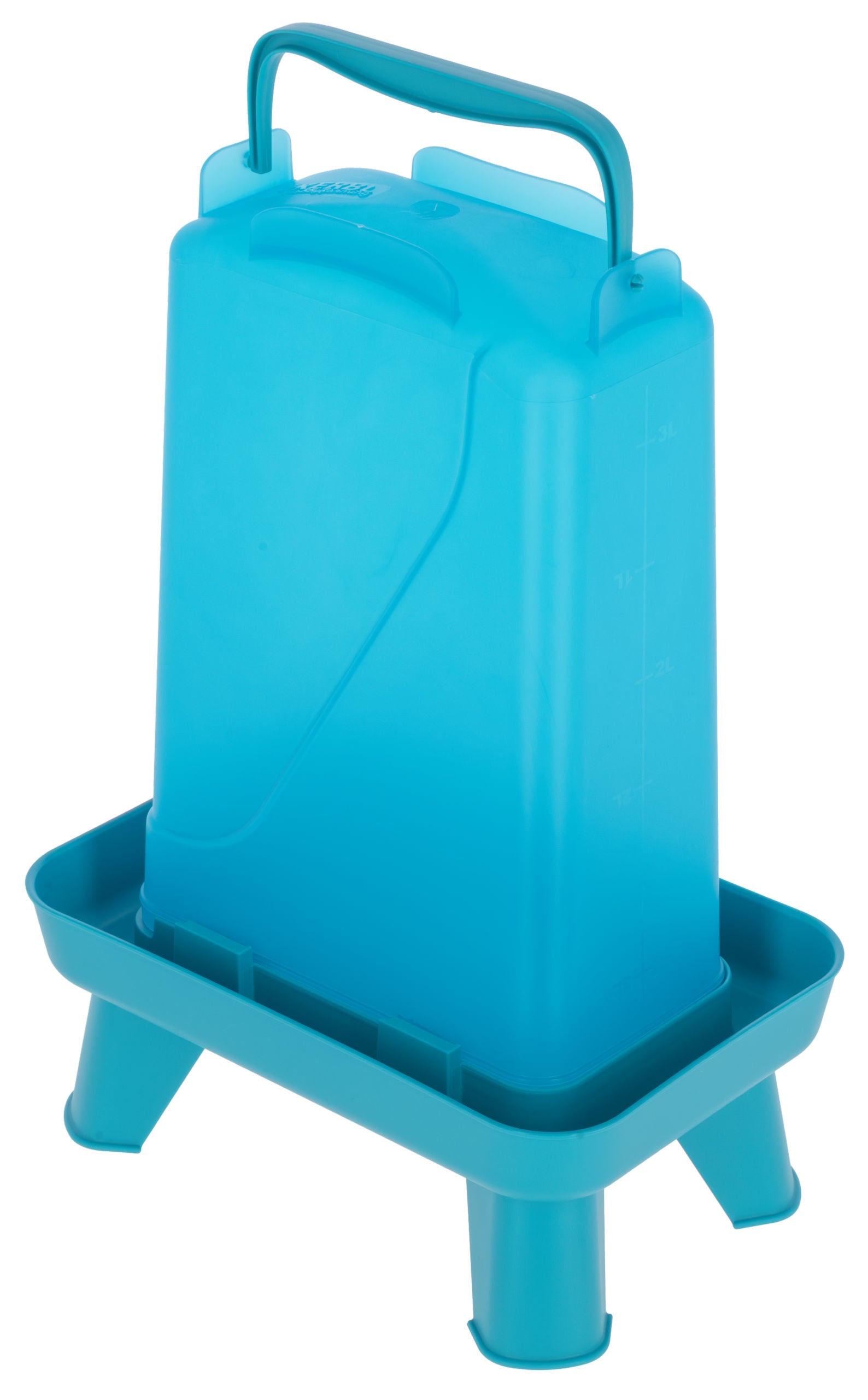 Napajalnik za perutnino 3,5L pravokoten, plastičen, moder
