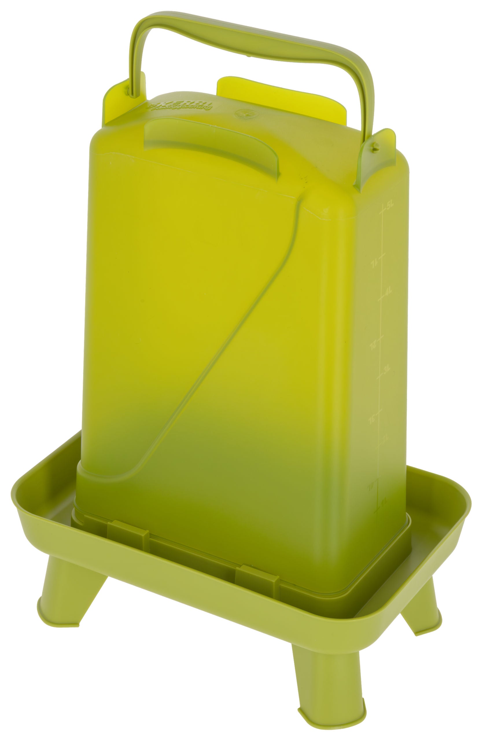 Napajalnik za perutnino 5,5L pravokoten, plastičen, zelen