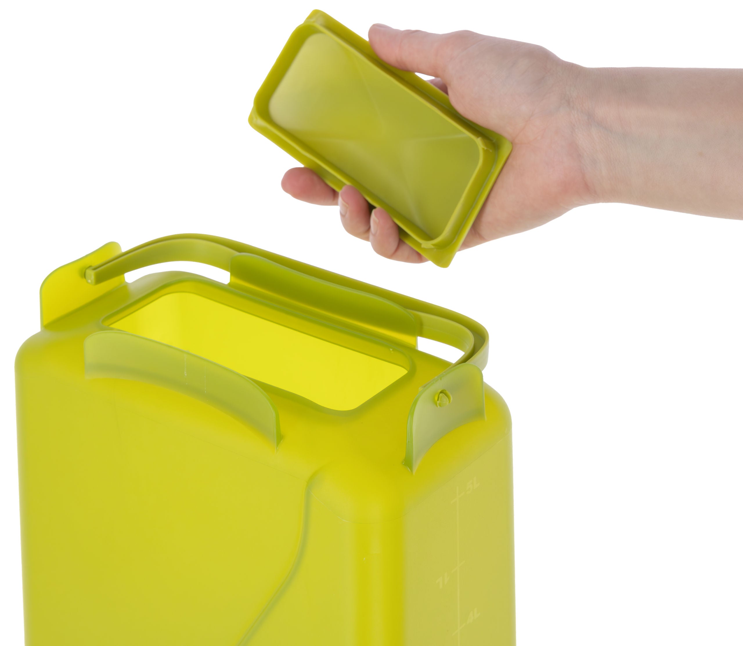 Napajalnik 5,5 L za perutnino pravokoten, plastičen, zelen