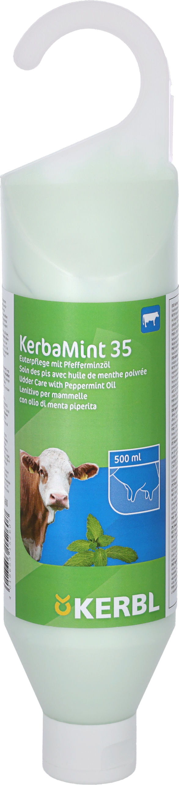MAZILO za vime - Kerba Mint 500ml - obešalna plastenka