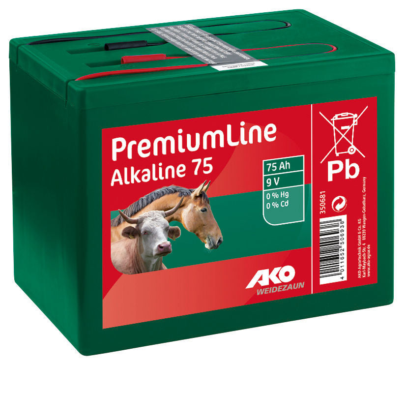 BATERIJA alkalna 9V,  75Ah