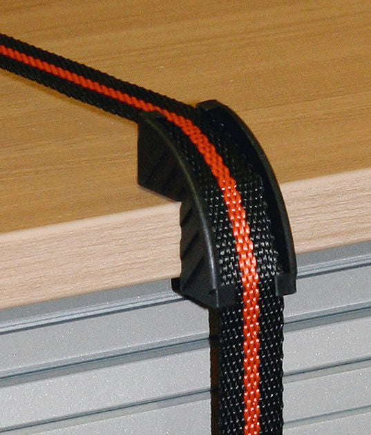 ŠCITNIKI za trak 25mm za robove - crn (10 kos)