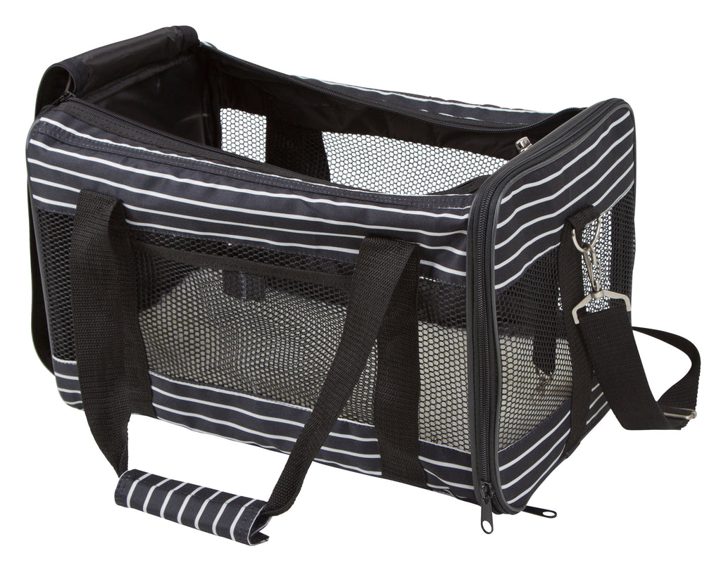 TORBA Cuba crna/bela - 40x26x28 cm