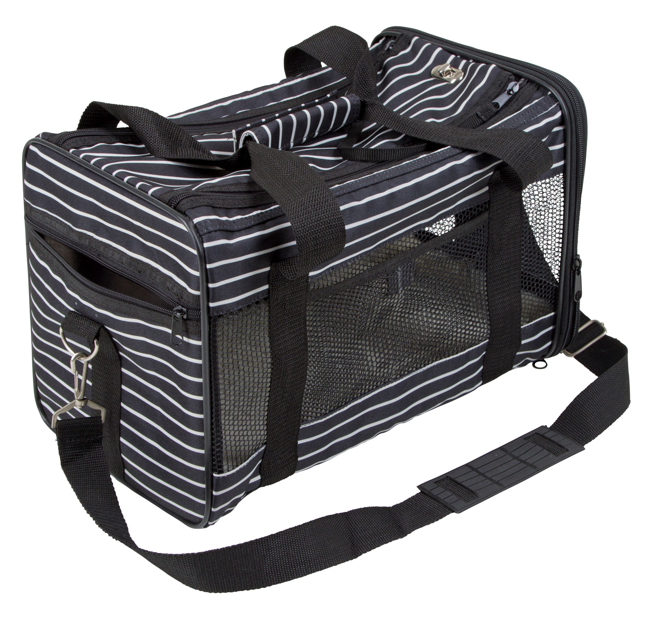 TORBA Cuba crna/bela - 40x26x28 cm