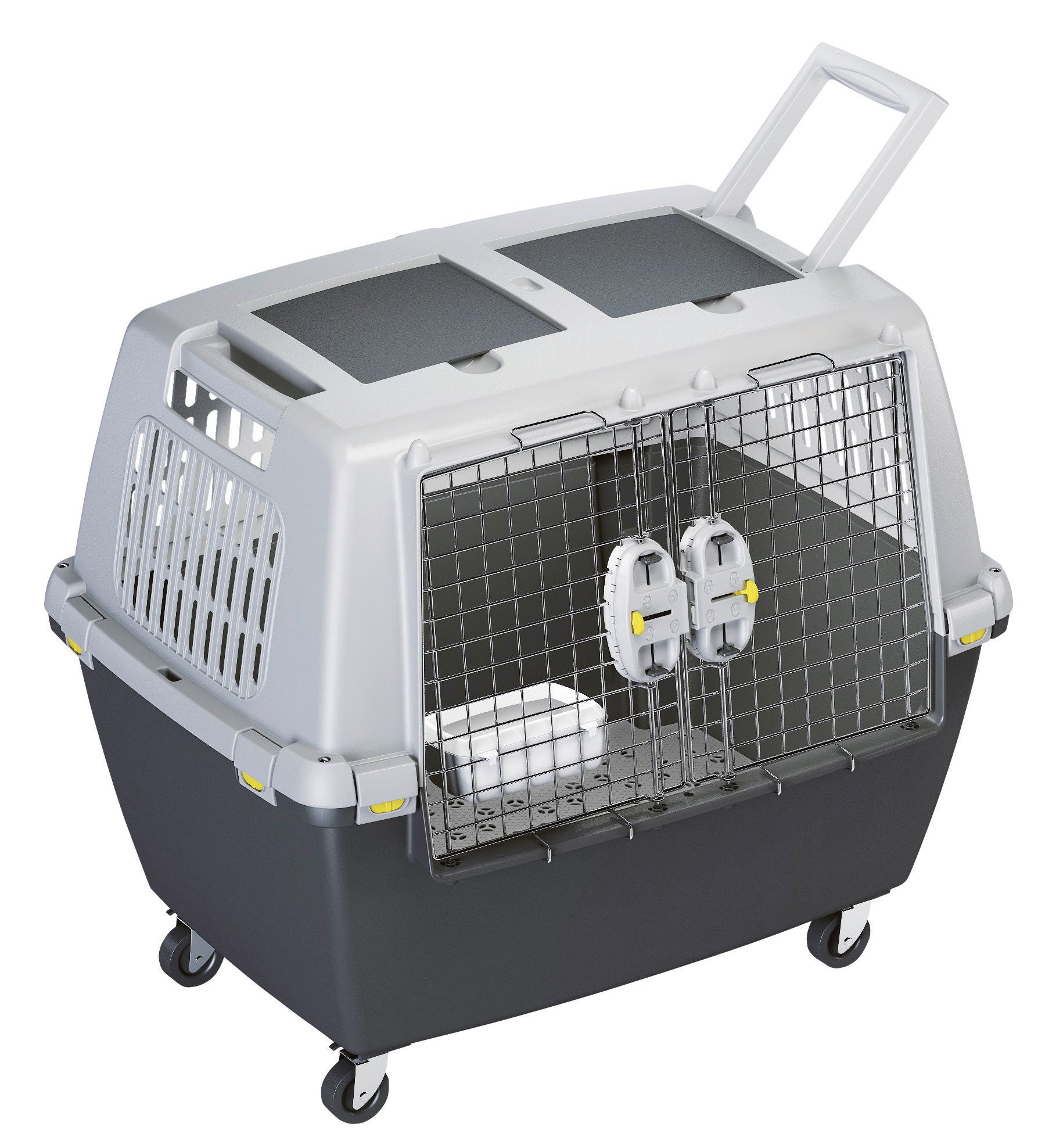 TRANSPORTNI box Gulliver Mega siv/crn - 80x58x62cm