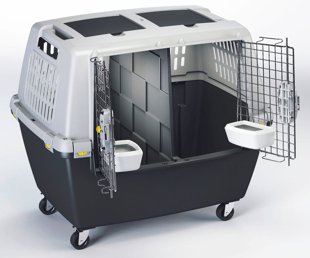 TRANSPORTNI box Gulliver Mega siv/crn - 80x58x62cm