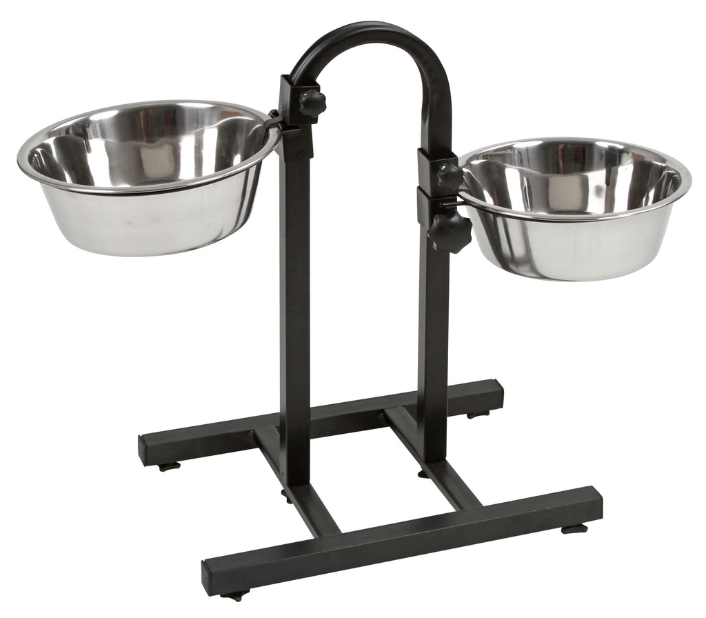 NOSILEC dvojni Deluxe 52cm z 2× posoda inox 2800ml