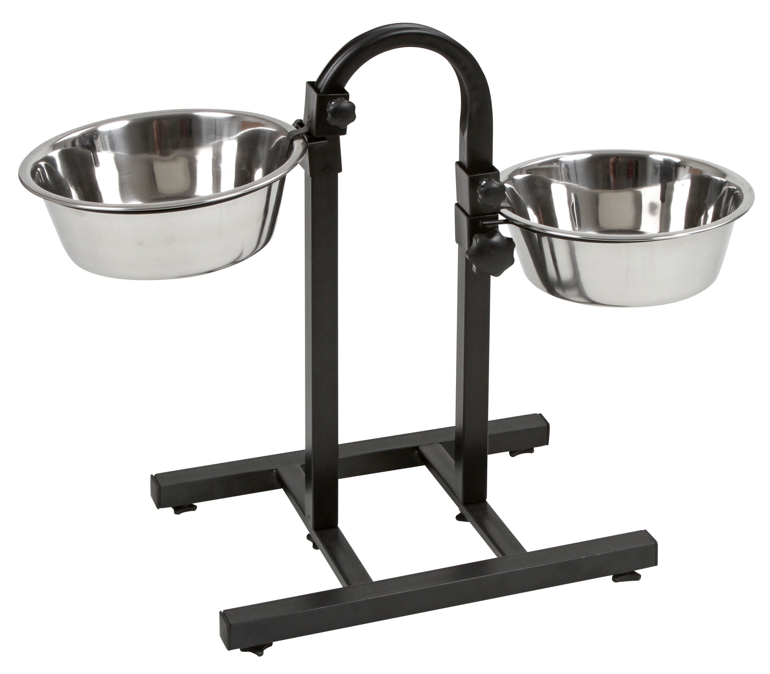 NOSILEC dvojni Deluxe 52cm z 2× posoda inox 2800ml