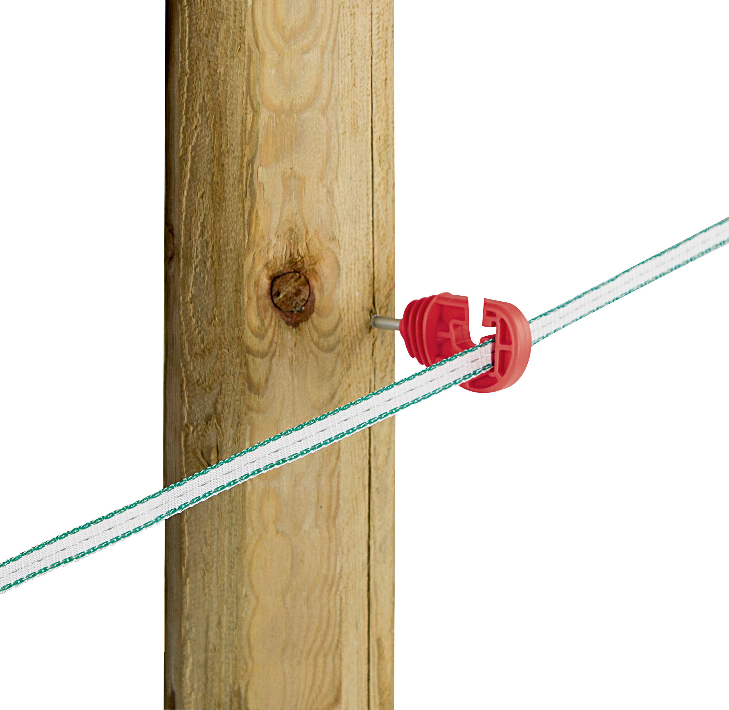 IZOLATOR okrogli z zarezo premium rdec (25kos)