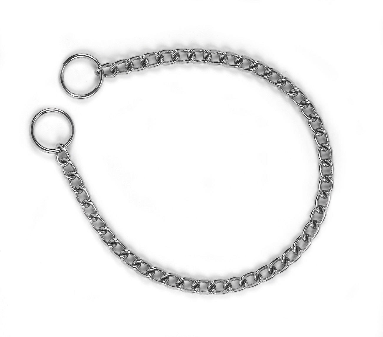 Ovratna veriga enostavna 2 mm, 35 cm kromirana