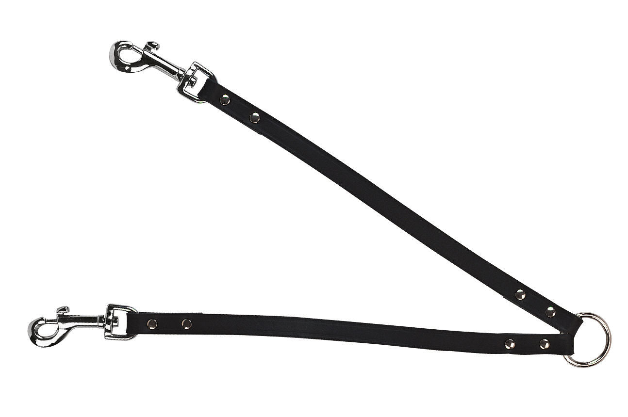 VEGAS opasac crni 12mm / 30cm, za dva psa