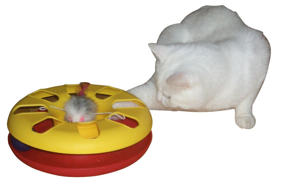 KITTY ROUNDABOUT macja igraca ø 24 cm, barvno sort.