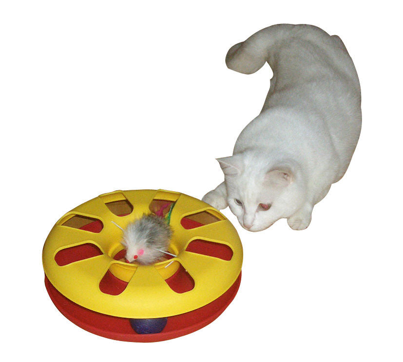 KITTY ROUNDABOUT macja igraca ø 24 cm, barvno sort.
