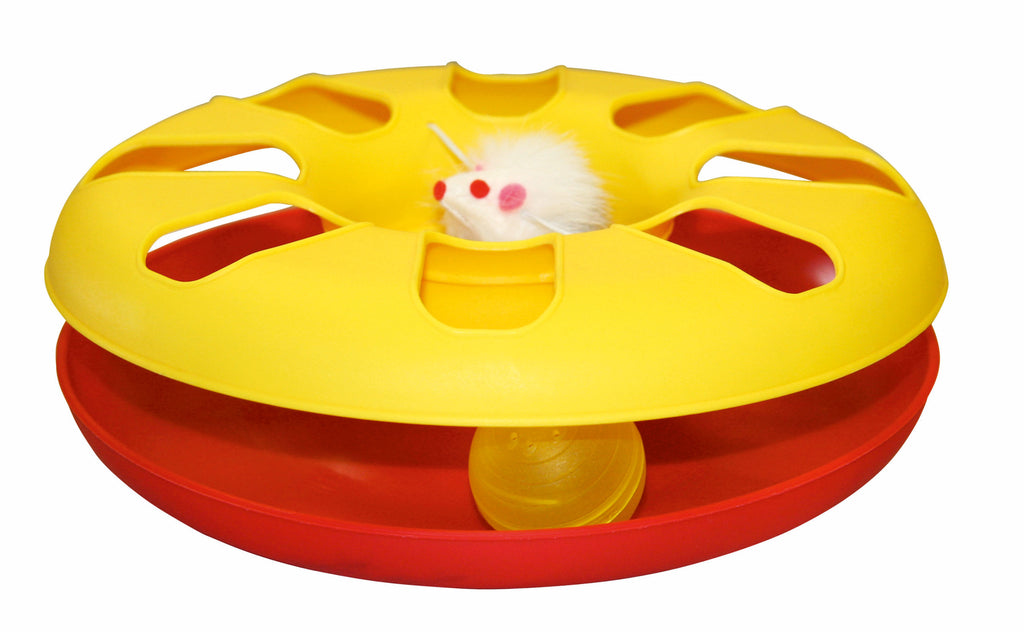 KITTY ROUNDABOUT macja igraca ø 24 cm, barvno sort.