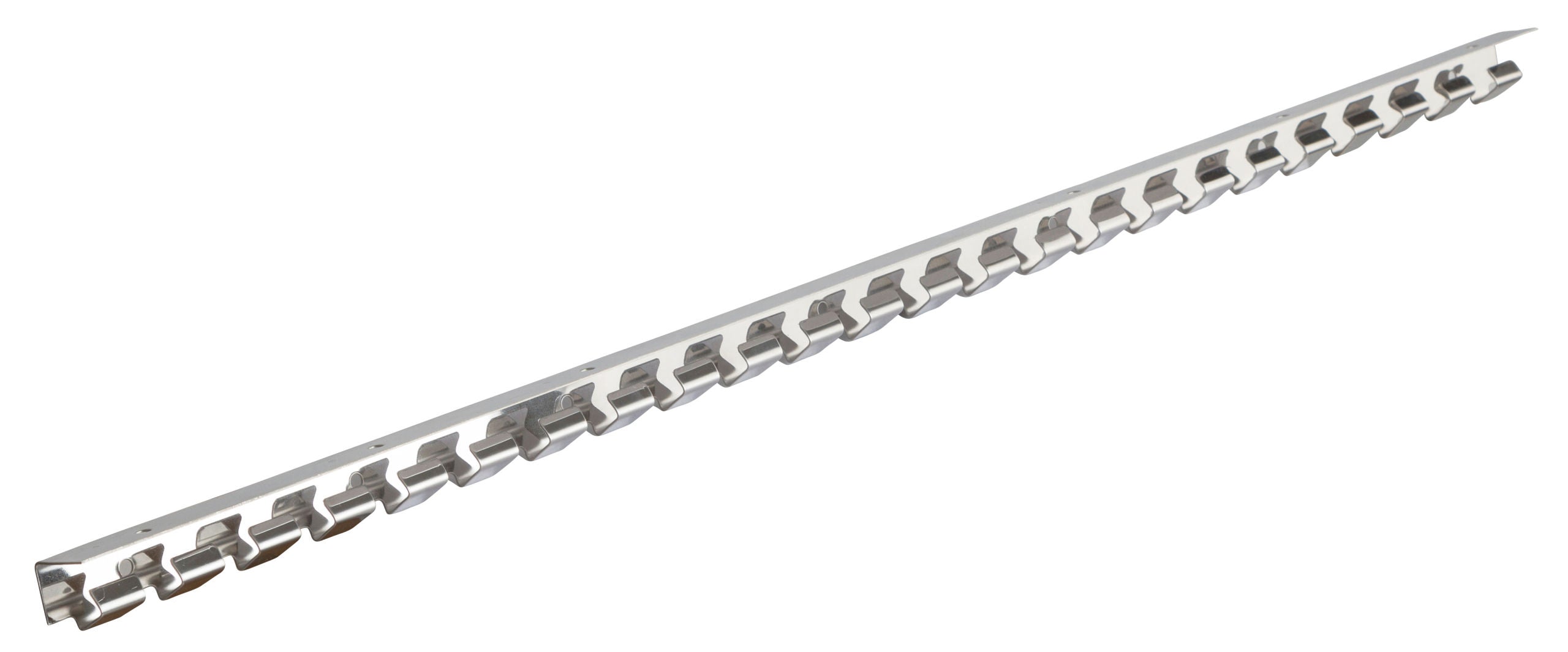 LETVICA s kavlji za PVC trak - inox 100cm