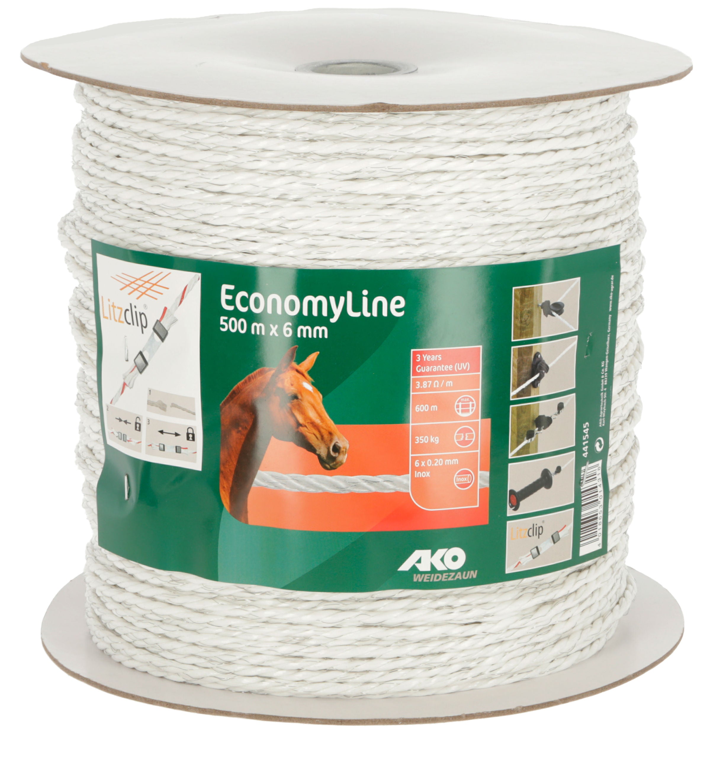 VRV ECONOMY bela 6mm (350kg) - 500m