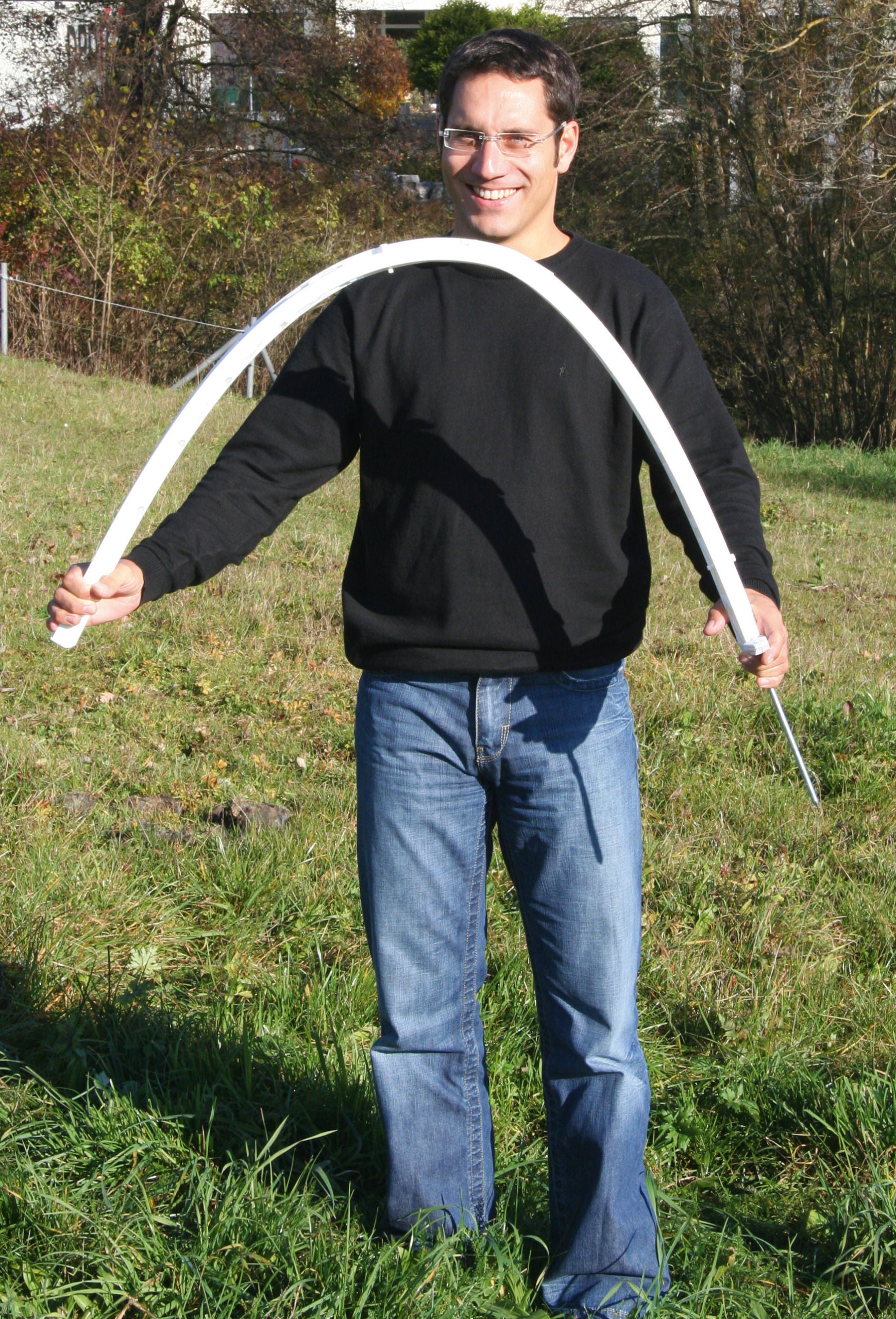 PALICA Titan 157cm z 12 izolatorji, dvojna peta (5kos)