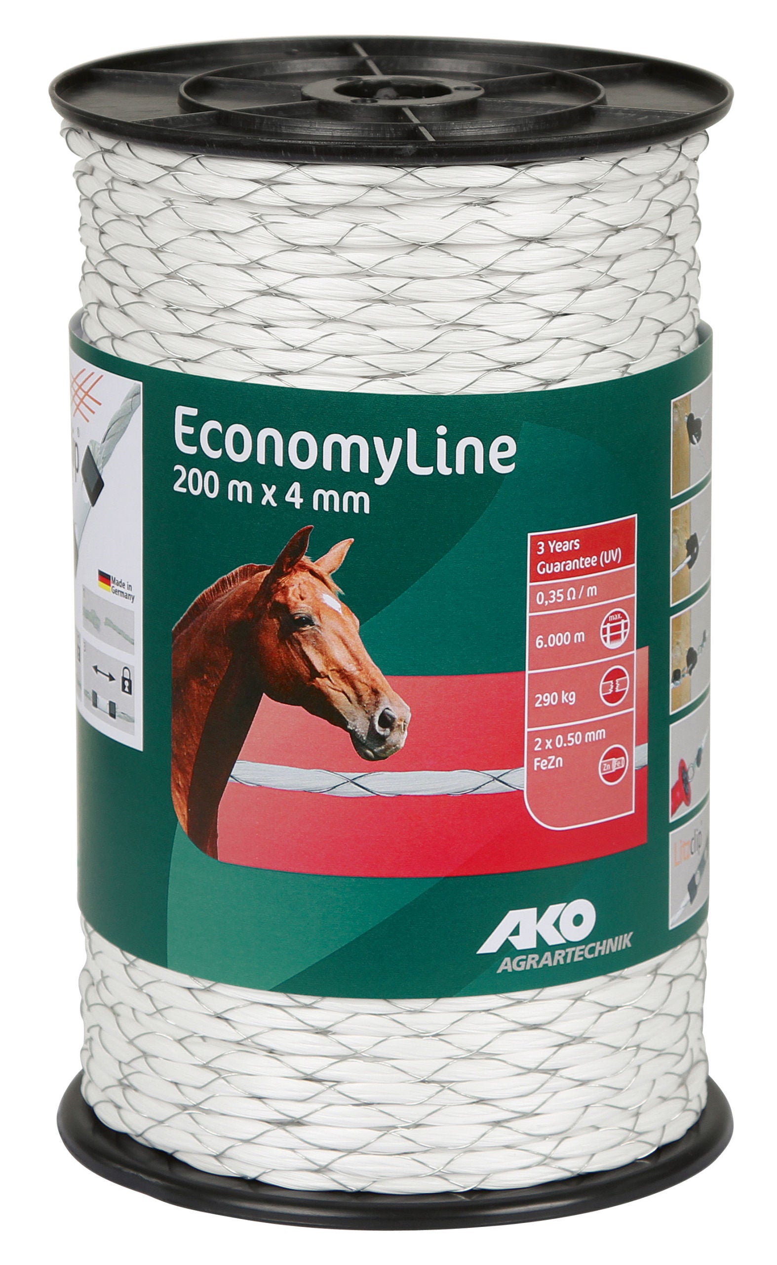 VRV ECONOMY Cross bela 4mm (290kg) - 200m