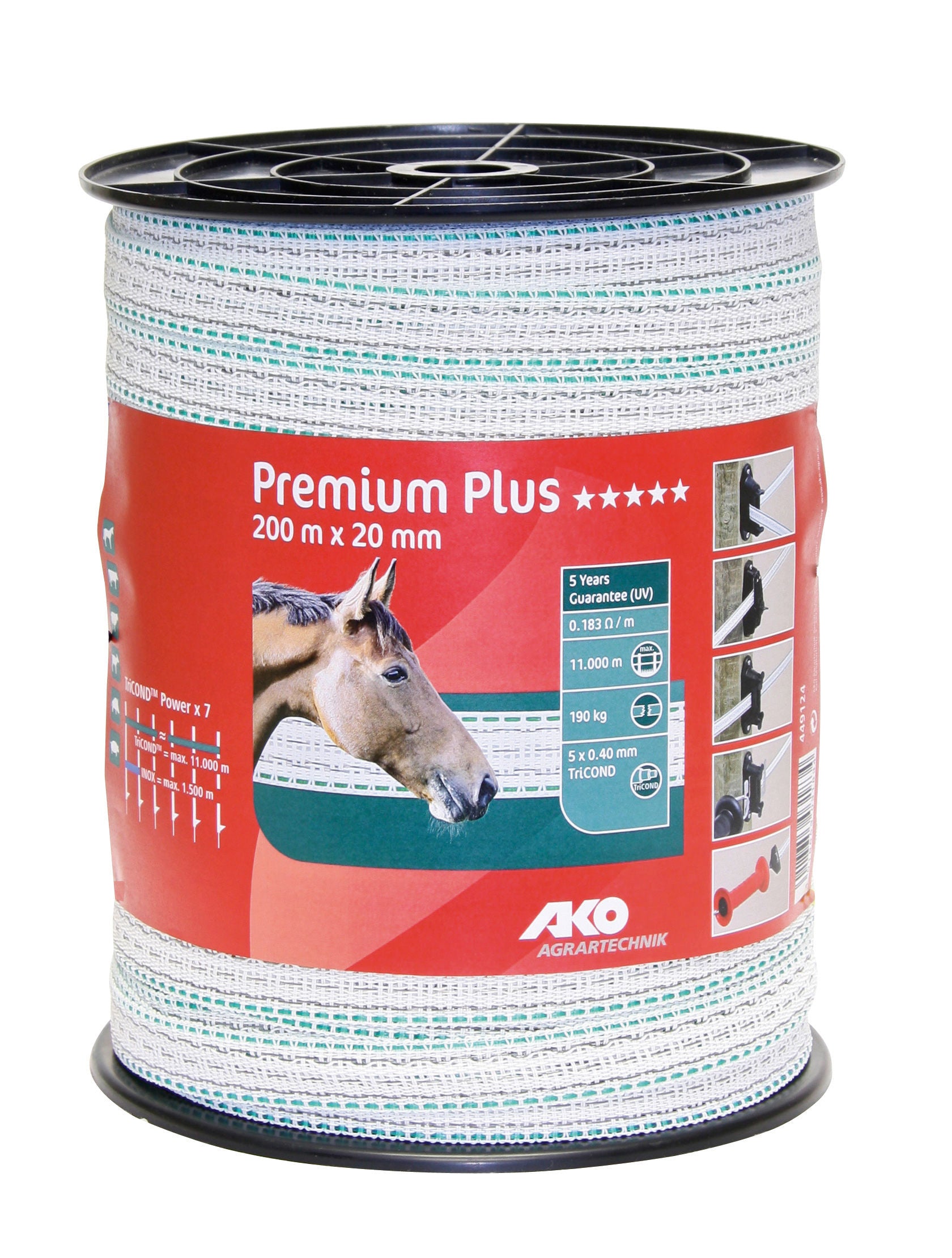 TRAK 20mm PREMIUM Plus zelen (350kg) - 200m